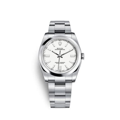 rolex oyster perpetual 36 white dial|Rolex Oyster Perpetual color chart.